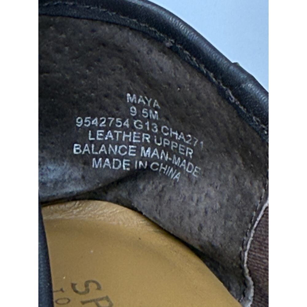 BUNDLE: 2 Sperry Maya Flats in Burgundy & in Gold Sz 9.5 - Picture 4 of 16